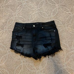 Eunina black jean shorts